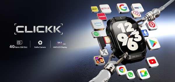 Fire-Boltt Clickk- An Android Smartwatch with Selfie Camera & More